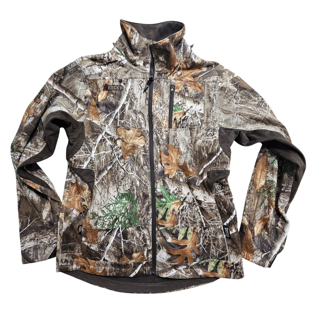 Rocky Mens Realtree Edge Camo ScentIQ Atomic Hunting Jacket HW00225 Brown Medium